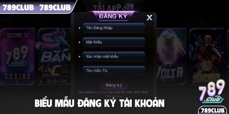 Biểu mẫu đăng ký tài khoản