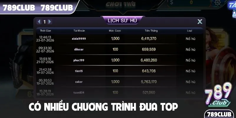 Có nhiều chương trình đua top