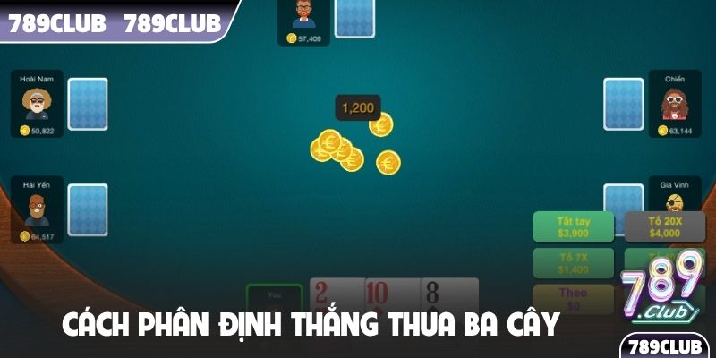 Hướng dẫn cách phân định thắng thua Ba Cây