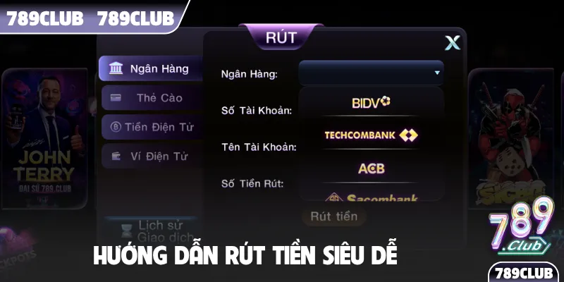 Hướng dẫn rút tiền siêu dễ