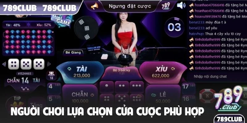 Người chơi cân nhắc lựa chọn cửa cược phù hợp